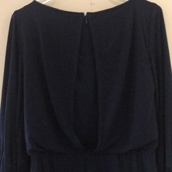 VINCE CAMUTO BLOUSON NAVY JUMPSUIT SIZE 2 - Picture 10 of 11